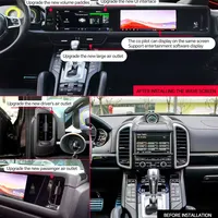 12.3 pouces 3K Double Android 13 écran pour Porsche Cayenne 2010-2017 lecteur d'autoradio multimédia stéréo Navigation DSP GPS Carplay