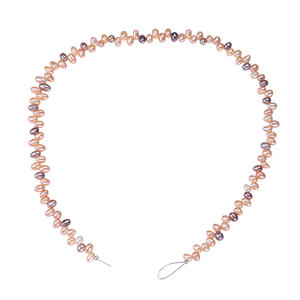 Perles de riz d'eau douce naturelles en forme de bouton, style antique, faites à la main, pour la confection de coiffures, vente en gros, 37 trous, perles de riz d'eau douce dispersées - Product Image 5