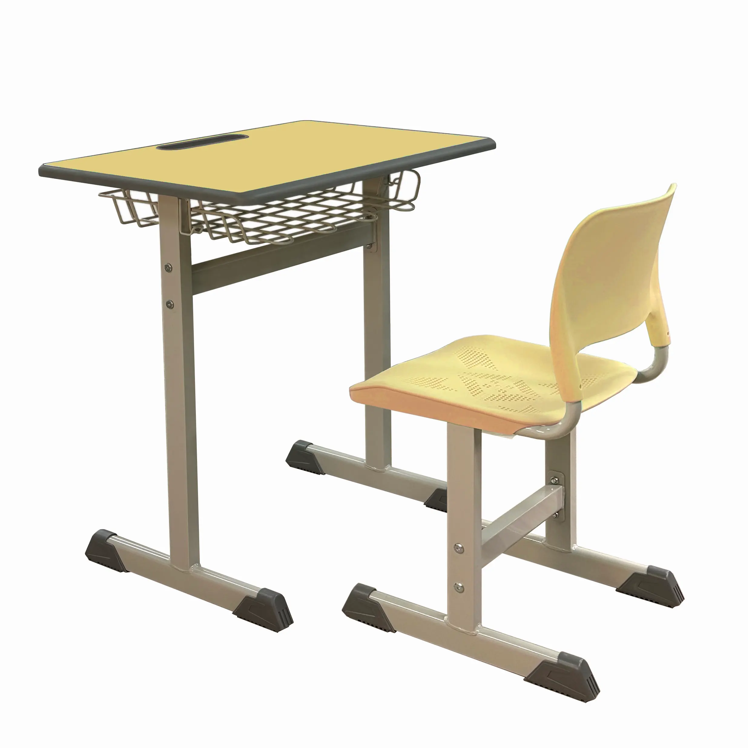 Meubles pour étudiants simples en métal avancé Bureau de classe Bureau et chaise de classe POUR le lycée pour l'Europe