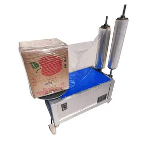 Pallet Strapping Machine with Pressure Plate Semi-Automatic Stretch Film Luggage Box Wrapping