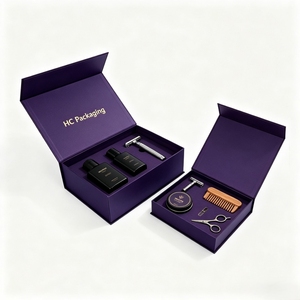 Coffret de Soins pour Barbe, Boîte Cadeau Magnétique, Logo Personnalisé, Emballage Écologique, Fabricant Grossiste, Fournisseur en Gros pour Marques Shopify - Product Image 1