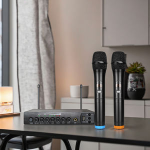 Micrófono de Mano Dinámico Cardioide Inalámbrico UHF, Cuerpo de Metal, Conector XLR, Cancelación de Ruido Integrada, Ligero, para <span class=keywords><strong>Karaoke</strong></span> - Product Image 6