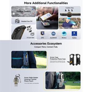 โทรศัพท์มือถือ <span class=keywords><strong>Ulefone</strong></span> RugKing 4 Pro รุ่นดั้งเดิม ความจุ 8GB+256GB กันน้ำ ทนทาน หน้าจอ 6.56 นิ้ว ระบบปฏิบัติการ Android 15 รองรับ 4G NFC - Product Image 5