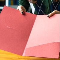 Carpeta de Certificados Personalizable Ango A4 de Tapa Dura, Cartón Verde, Papel Especial, Material PU, Logotipo Negro, Impresión UV