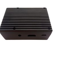 Boîtier de dissipation thermique en alliage d'aluminium pour Raspberry Pi 4B, accessoires informatiques à refroidissement passif avec fonction dissipateur de chaleur