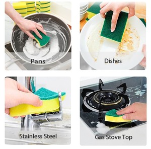 Esponja de limpieza mágica de cocina a precio barato, esponja rectangular de PU, estropajo, esponjas para limpieza de platos - Product Image 6