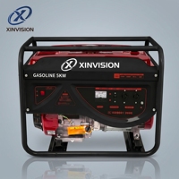 Générateur à essence 5 kW, moteur 190F, 420 cm³, 21,7 A, puissance nominale 5,5 kW, sortie maximale, groupe électrogène portable à essence avec AVR et réservoir de carburant de 25 L