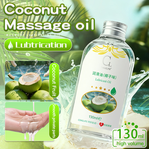 CokeLife OEM ISO9001 130ml Lubrifiants Sexuels Huile de Coco Bio Relaxante pour le Corps Massage Hydratant Lissant - Product Image 3