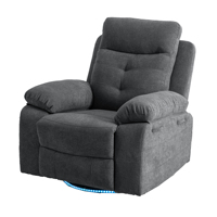 Fauteuil inclinable électrique de style moderne de luxe Fonction de stockage d'éclairage Canapé inclinable électrique de haute qualité