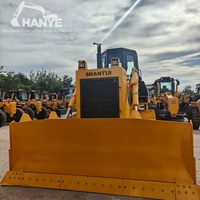 Bulldozer Shantui SD22 d'occasion, poids opérationnel, moteur Cummins d'origine 235 CV, chenilles, bon état, en stock, prêt à être expédié
