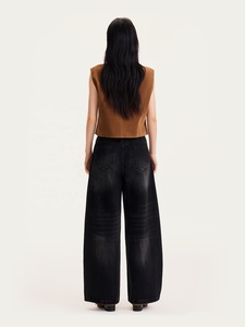 YUANBOFEI <span class=keywords><strong>Jeans</strong></span> de Mujer de Alta Calidad, Pantalones Cargo Bootcut, <span class=keywords><strong>Jeans</strong></span> Holgados de Pierna Ancha, Transpirables, Estilo Urbano, <span class=keywords><strong>Jeans</strong></span> Curvos Tipo Boyfriend - Product Image 3