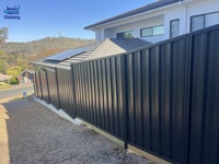 Personnalisé populaire australien Chic clôture jardin extérieur en aluminium zinc clôture métal STD PPGI acier Colorbond clôture