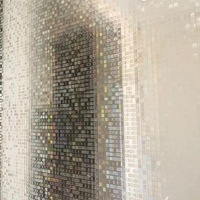ORON DECO Mosaik-Glasfolie für Tür und Fenster, 3D-Dekorative Fensterfolie für Privatsphäre, Dekoratives Klebepapier & Folie
