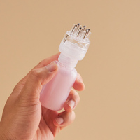 Nouvelle conception, flacon vide en PET de 50 ml pour lotion, huile capillaire, avec applicateur peigne de massage, contenant pour traitement du cuir chevelu