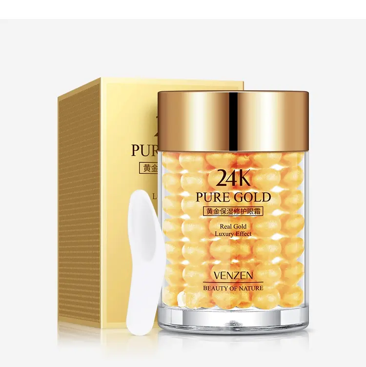 Private Label VEZE best 24k gold anti wrinkle eye cream for eye anti aging dark circles