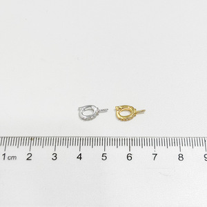 จี้เงินแท้ S925 พร้อมลูกปัดกลมขนาด 9-13 มม. อุปกรณ์ DIY สำหรับทำเครื่องประดับมุก จี้เปล่าสำหรับทำสร้อยคอ 31110 - Product Image 4
