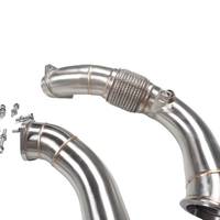 Nouveau système d'échappement haute performance en acier inoxydable 304 soudé TIG pour X5M X6M F95 F96 4.4T Son optimisé