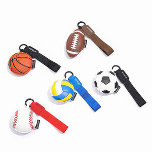 RCgift Porte-clés Baseball Football Basketball Volleyball PU Cuir Femmes Sac Charms Petit Pendentif - Product Image 3