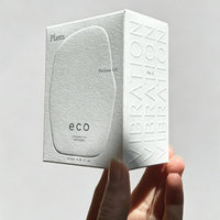 Boîte en papier cosmétique en coton blanc personnalisée, boîte d'emballage pour bijoux personnalisée avec logo en relief