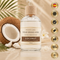 Difusor de Aroma de Coco de Marca Privada 100ml OEM |   Ambientador Mikado para el Hogar |   España UE