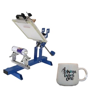 Máquina de Serigrafía Manual para Botellas Redondas y Objetos Cilíndricos con Diseño Curvo, Impresión para Manualidades, Pequeños Lotes - Product Image 1