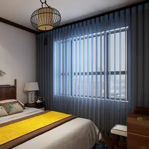 Luce motorizzata senza fili telecomando in poliestere <span class=keywords><strong>tende</strong></span> verticali trasparenti <span class=keywords><strong>tende</strong></span> da sogno <span class=keywords><strong>per</strong></span> grandi finestre del Patio porta - Product Image 1