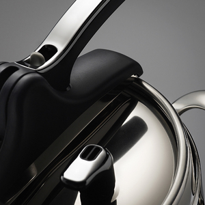 Cafetière en acier inoxydable avec couvercle et bec verseur, finition polie - Product Image 3