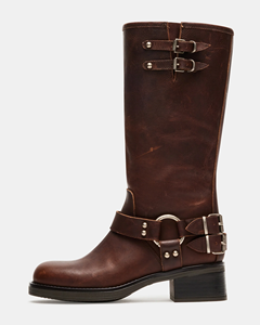 PU Leder Damen stiefel Kniehohe Stiefel mit Block absätzen Elegante bequeme lange Stiefel für Damen - Product Image 1