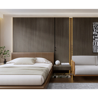 3 4 5 étoiles Ensemble complet de meubles de chambre d'hôtel et d'appartement modernes pour ensembles de chambre à coucher King