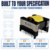 Transformateur de panneau de commande industriel 50V vers 24V 200VA à bobine en cuivre pour système d'alarme de sécurité, 50V vers 5V 50VA à faible bruit, transformateur 50 Volts
