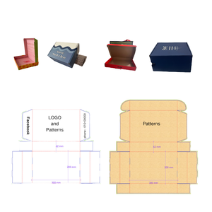 กล่องใส่วิกผมทำจากกระดาษลูกฟูกพร้อมบรรจุภัณฑ์โลโก้สินค้าสั่งทำได้ - Product Image 2