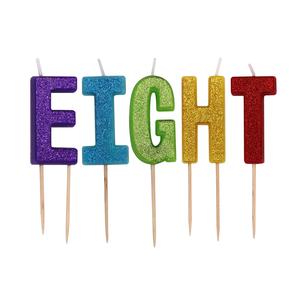 Personalizado Delgado Divertido Brillante Alfabeto Fiesta Palabras Rojas Número Cumpleaños Vela Palo para Año Nuevo Ramadán Bares - Product Image 4