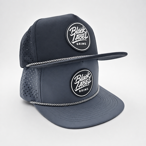 Reliable 5 Panel Solid <b>Waterproof</b> Golf Cap Custom Silicone Logo Low MOQ OEM Laser Perforated Industrial Grade Finish Supply - Product Image 3