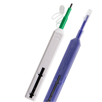Stylo de nettoyage de fibre optique 2,5 mm à un clic pour connecteurs SC FC ST et adaptateurs de ferrule – 800 nettoyages – Outil de nettoyage des extrémités de fibres optiques