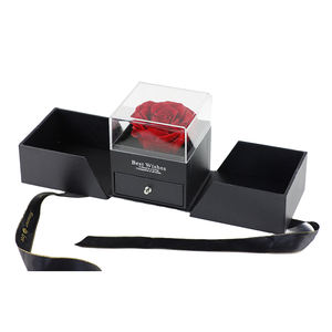 Rosa real romántica-Caja de rosas de flores eternas para novia Abuela San Valentín Día DE LA MADRE Regalo de aniversario de Navidad - Product Image 1