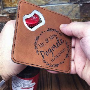 Posavasos Personalizados con Abridor de Botellas, Grabado con Nombre, 2 en 1 - Product Image 5