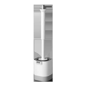 Support de brosse de toilette mural avec base en silicone, durable, rectangulaire, facile à nettoyer, sur pied ou mural - Product Image 3