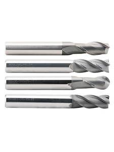 65 graden wolfraamstaallegering freesfrees met 4 bladen gehard speciaal roestvrij staal rookgrijze coating verlengde frees - Product Image 3