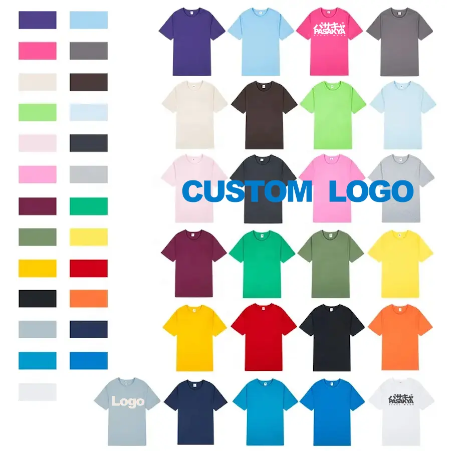 Produk Baru 180 Gsm Grosir Kosong 100% Katun Kaus Anak-anak Uniseks Lengan Pendek Kaus Anak-anak dengan Logo Kustom