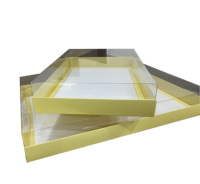 Boîte Cadeau de Traiteur de Luxe Grand Format Qualité Alimentaire avec Impression Personnalisée pour Fruits, Pâtisseries et Snacks, Boîte à Emporter “Grazing” avec Couvercle Transparent pour Fêtes