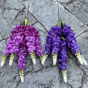 Flor artificial de seda de <span class=keywords><strong>Hyacinthus</strong></span> <span class=keywords><strong>Orientalis</strong></span> francesa de 5 tenedores para decoración de bodas, 2 unidades - Product Image 5