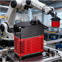 Servomoteur métallique sans balais DES-110 110 kg, couple élevé, puissance élevée, 12 V/24 V, étanche IP67, pour avion, robotique, automatisation CNC