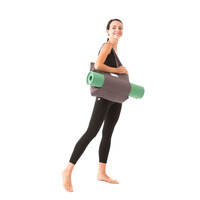 Sac de transport pour tapis de yoga en coton de grande taille, plusieurs couleurs, avec poches et bandoulière