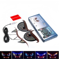 Nouvelle lumière décorative LED pour voiture, œil de démon vampire, lumière de voiture personnalisée universelle, accessoires de lumière de voiture, lumière d'ambiance pour voiture