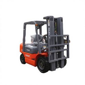 Chariot élévateur diesel articulé <span class=keywords><strong>DOUGONG</strong></span> CPCD 4 tonnes à propulsion arrière pour entrepôt, terrain accidenté, travaux agricoles et utilisation en intérieur - Product Image 1