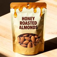 Emballages alimentaires refermables imprimés sur mesure, sachets debout, fruits secs, noix, collations, sachets à fermeture éclair, sachets auto-scellants en aluminium, sac en mylar