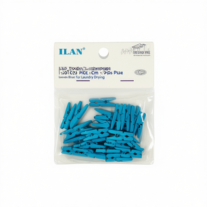 ILAN Mollette in Legno 3.0 Cm 20 Pezzi Blu per Asciugare il Bucato - Product Image 2