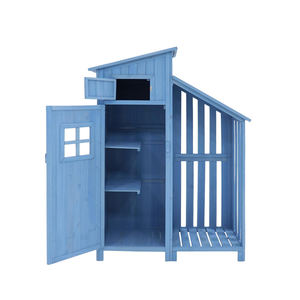 Grande armadio da giardino in legno ecologico impermeabile <span class=keywords><strong>per</strong></span> interni/esterni casa <span class=keywords><strong>per</strong></span> attrezzi da giardino - Product Image 5