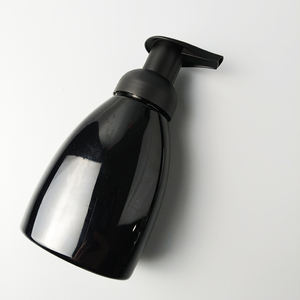 Bouteille moussante rechargeable en plastique pour savon à main Bouteille à pompe à mousse <span class=keywords><strong>solide</strong></span> noire de 8.5oz - Product Image 2