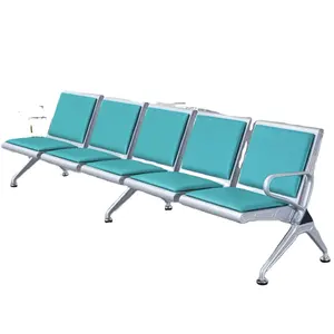 Kursi Rumah Sakit logam sederhana, kursi ruang tunggu bandara umum harga pabrik grosir